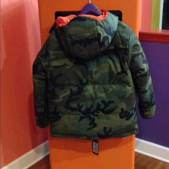 NWT Kendall & Kylie camo/orange reversible jkt - Picture 6 of 8
